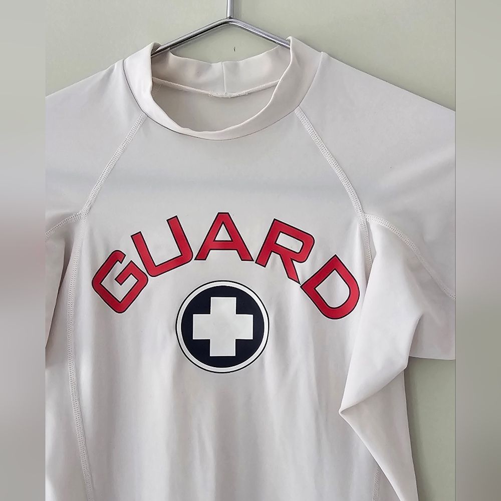 Ladies White Long Sleeve Rashguard Shirt. Size Large - Picture 5 of 5